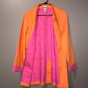 Jamaica Bay Orange and Pink Pineapple Raincoat